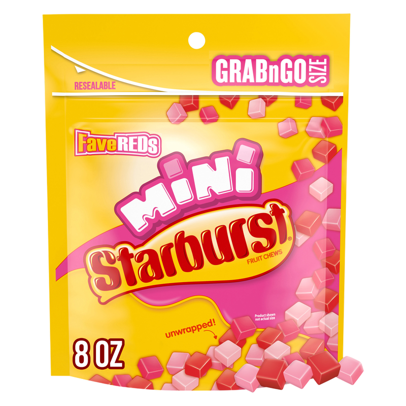 STARBURST Favereds Fruit Chewy Candy Grab N Go, 8 oz Bag