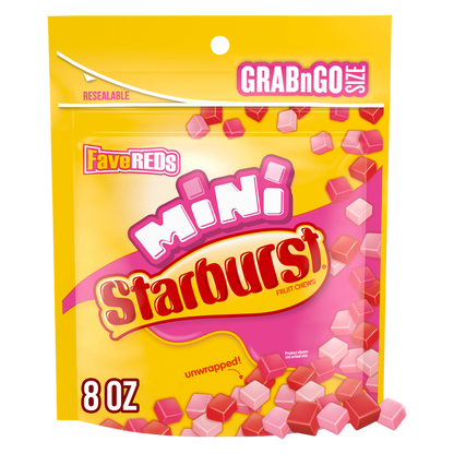 STARBURST Favereds Fruit Chewy Candy Grab N Go, 8 oz Bag