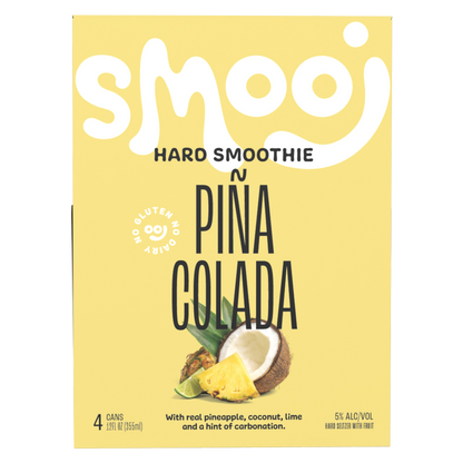 Smooj Pina Colada Hard Seltzer Smoothie 4pk 12oz Can 5.0% ABV