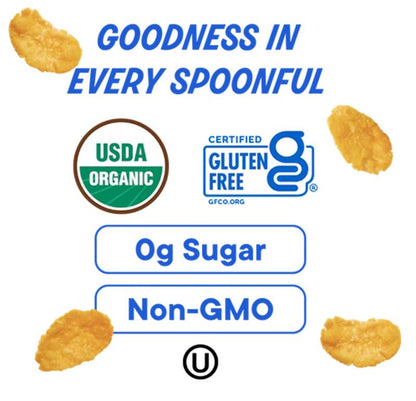 The Real Cereal Organic Corn Flakes Cereal, 8.4oz.