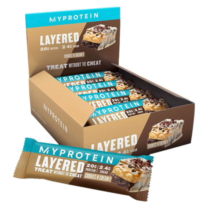 Myprotein Cookies and Cream Layered Single Bar 2.33oz