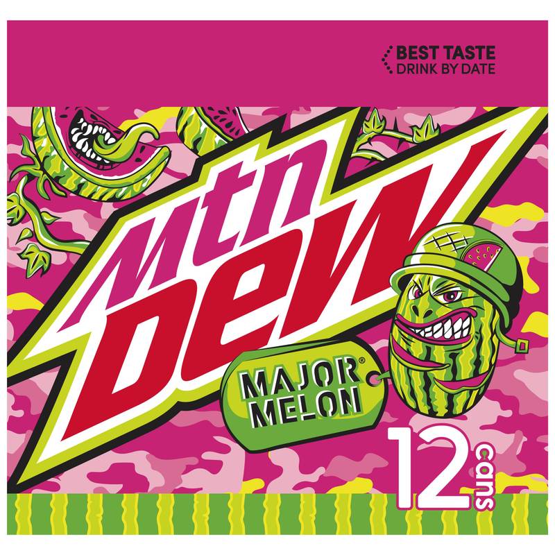 Mountain Dew Major Melon 12pk 12oz Can