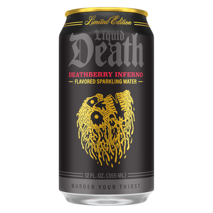 Liquid Death Deathberry Inferno Water 6pk 12oz Can