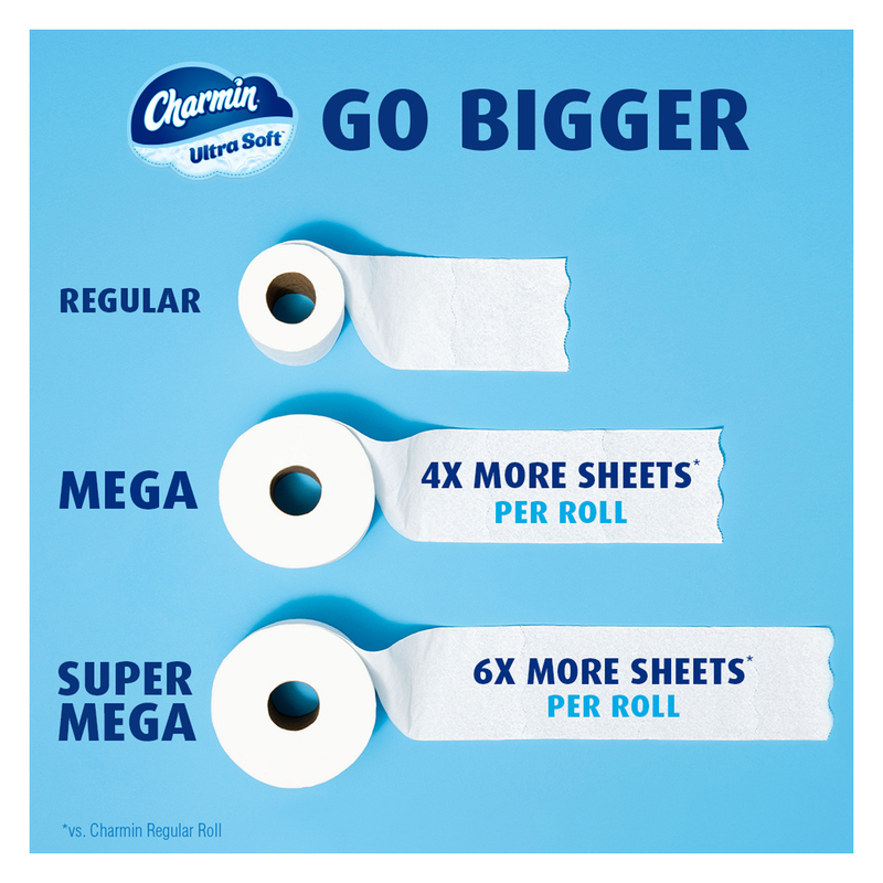 Charmin 12ct Ultra Soft Toilet Paper Mega Rolls