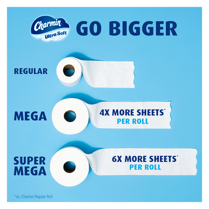 Charmin 12ct Ultra Soft Toilet Paper Mega Rolls