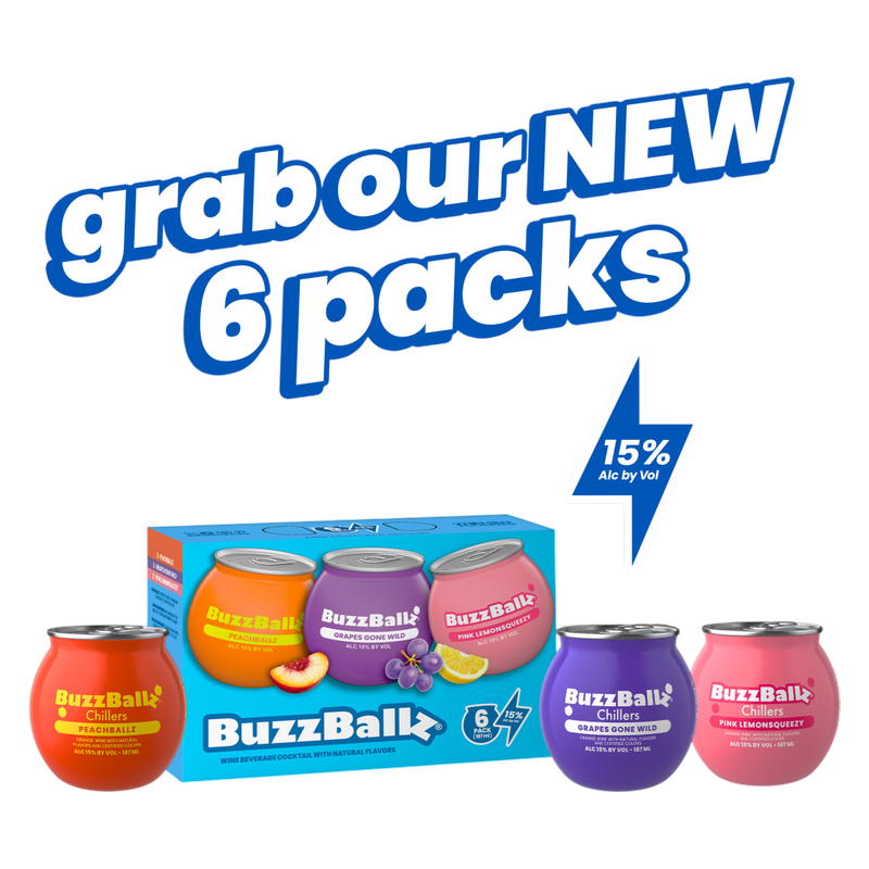 BuzzBallz Fruity Variety Pack 6pk 187ml