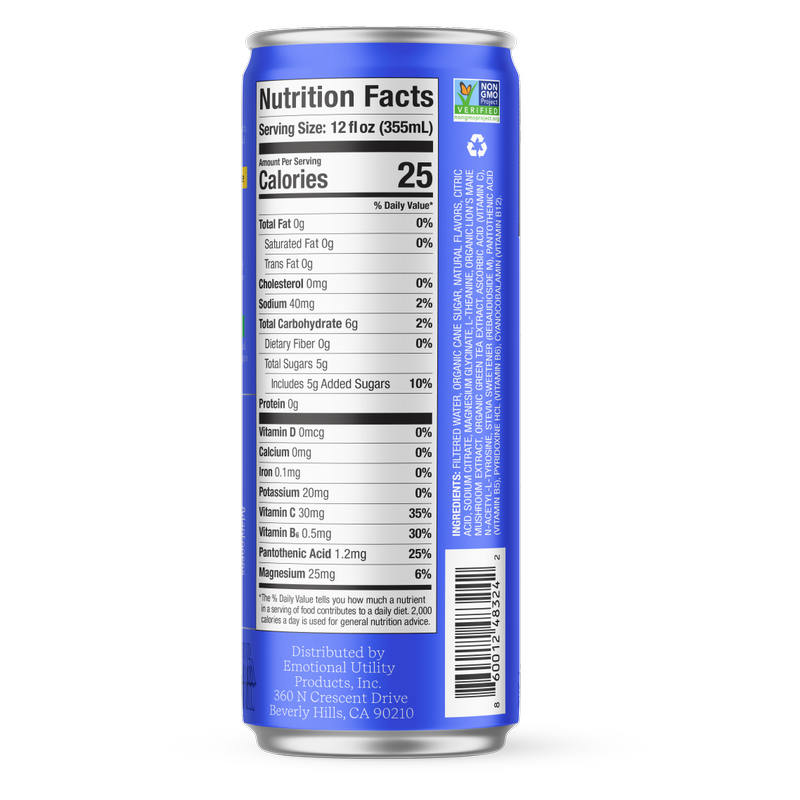 Emotional Utility Classic Cola Mood & Motivation Sparkling Beverage 12oz Can