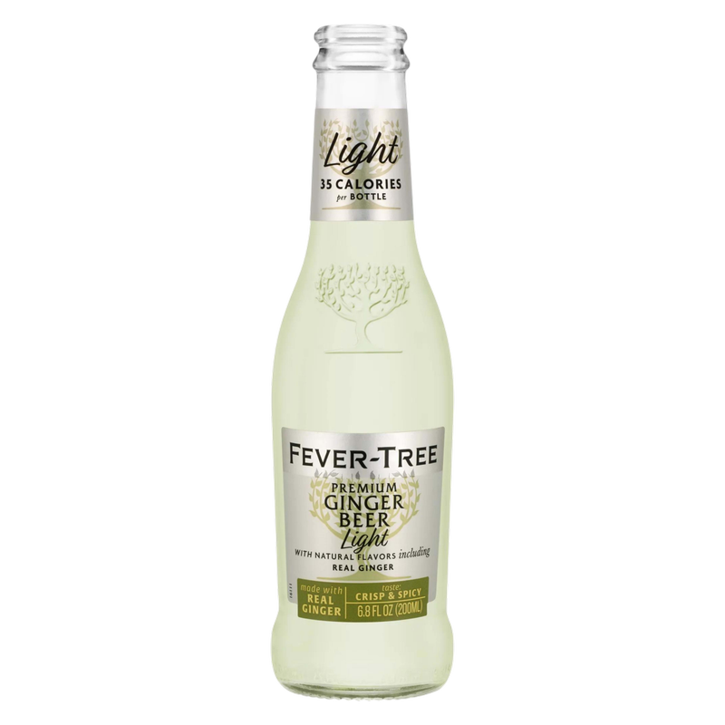 Fever-Tree Light Ginger Beer 4pk 200ml Glass Bottle