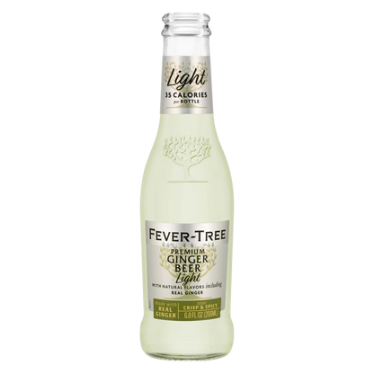 Fever-Tree Light Ginger Beer 4pk 200ml Glass Bottle