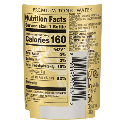 Fever-Tree Tonic Water 16.9oz Glass Bottle