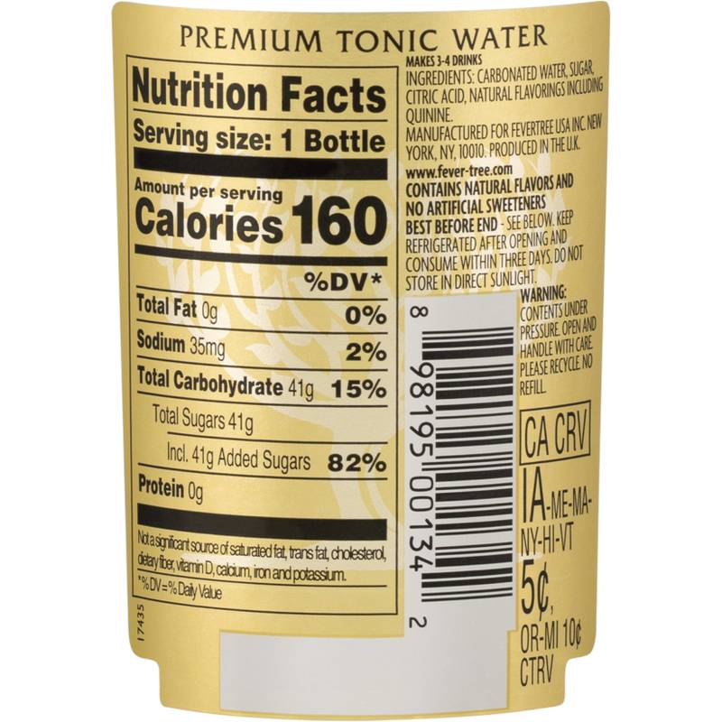 Fever-Tree Tonic Water 16.9oz Glass Bottle