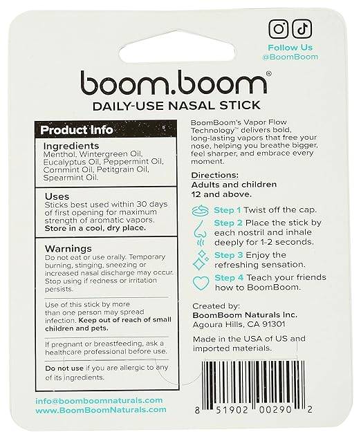 BoomBoom Breathe Wintermint Nasal Inhaler