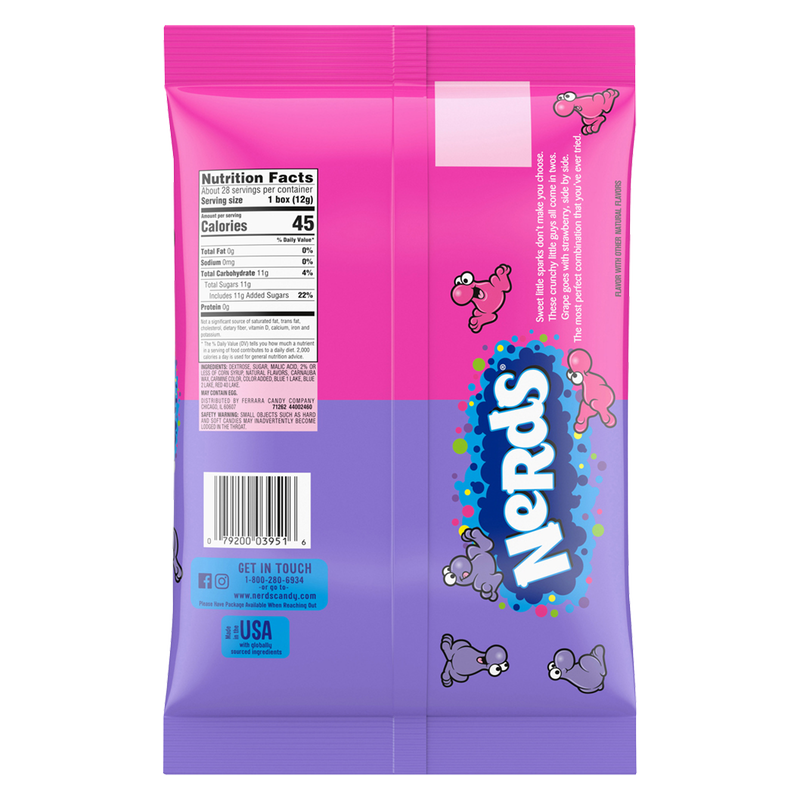 Nerds Grape & Strawberry Candy Fun Size 12oz