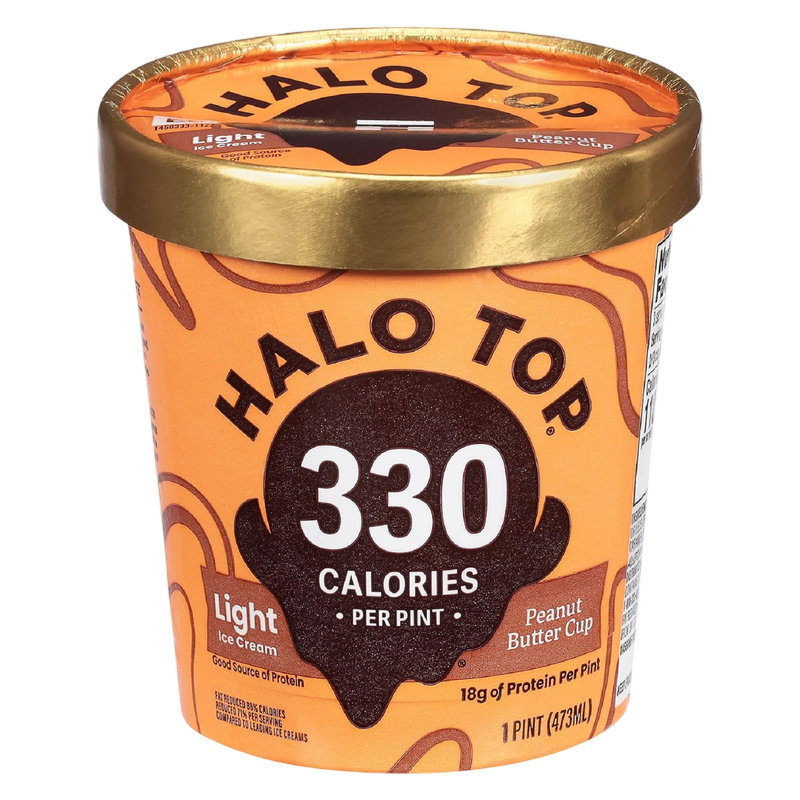 Halo Top Peanut Butter Cup Light Ice Cream, 16 fl oz Pint
