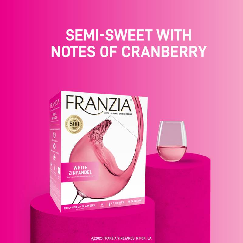Franzia White Zinfandel 5L Box - Franzia – BevMo!