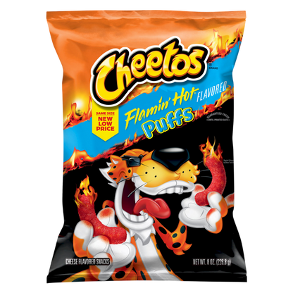 Cheetos Flamin' Hot Puffs 8oz