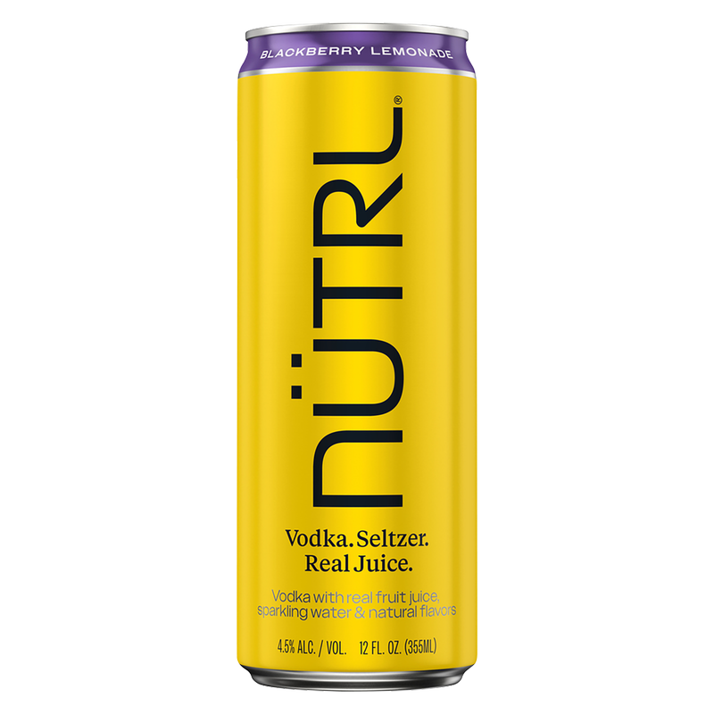 NUTRL Blackberry Lemonade Vodka Hard Seltzer 12oz Can 4.5% ABV