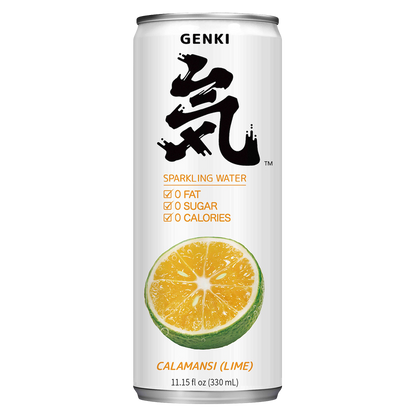 Genki Calamansi Lime Sparkling Water 11.16oz Can