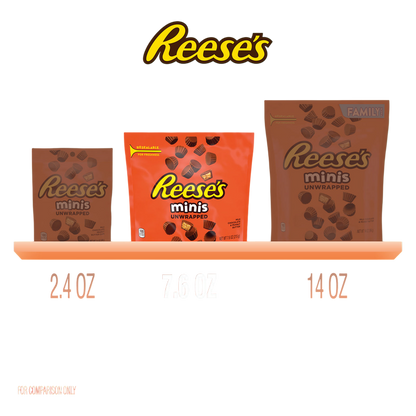 Reese's Minis Peanut Butter Cups Unwrapped 7.6oz