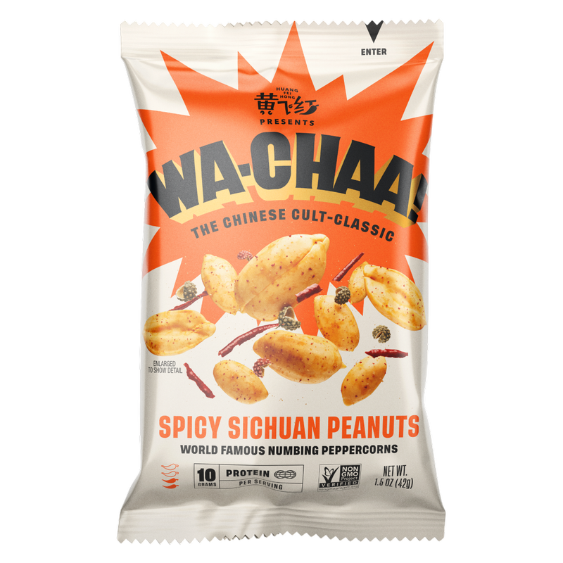 WA-CHAA! Original Heat Spicy Sichuan Peanuts, 1.5 oz