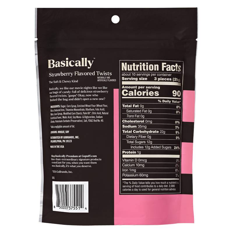 Basically Premium Strawberry Twists 10 oz - Basically – BevMo!