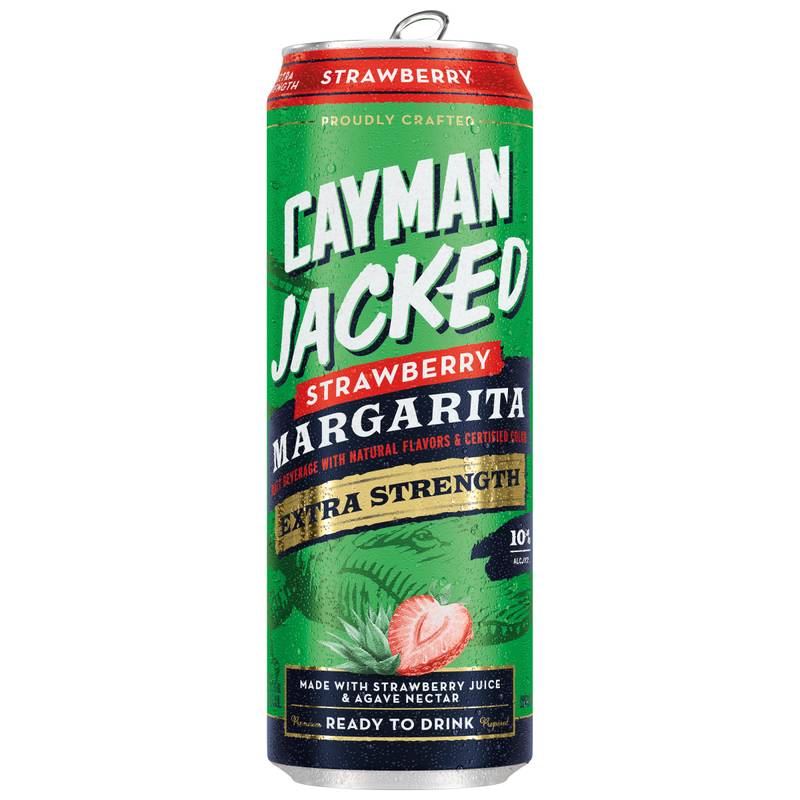 Cayman Jacked Strawberry Margarita 19.2oz Can 10% ABV - Cayman