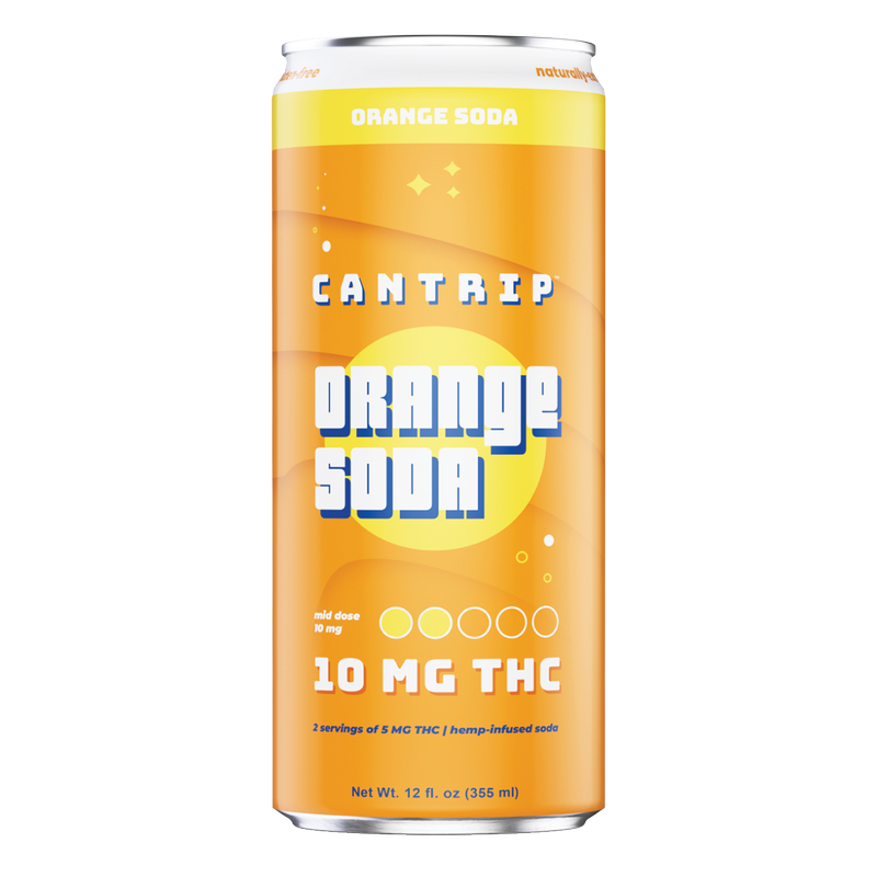 Cantrip Orange Soda 10mg THC Soda 4pk 12oz Can