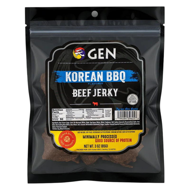 Gen Korean BBQ Beef Jerky