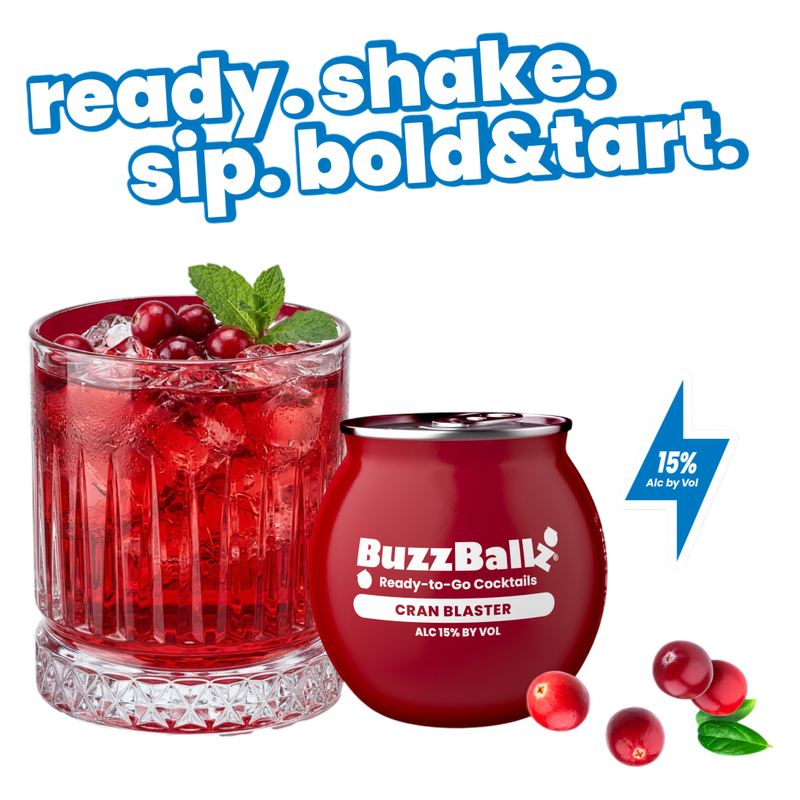 Buzzballz Chillers Cranberry 187ml 15% ABV