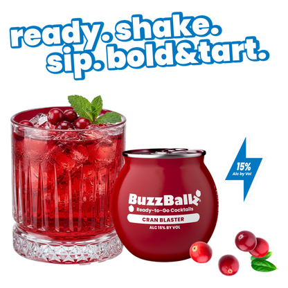 Buzzballz Chillers Cranberry 187ml 15% ABV