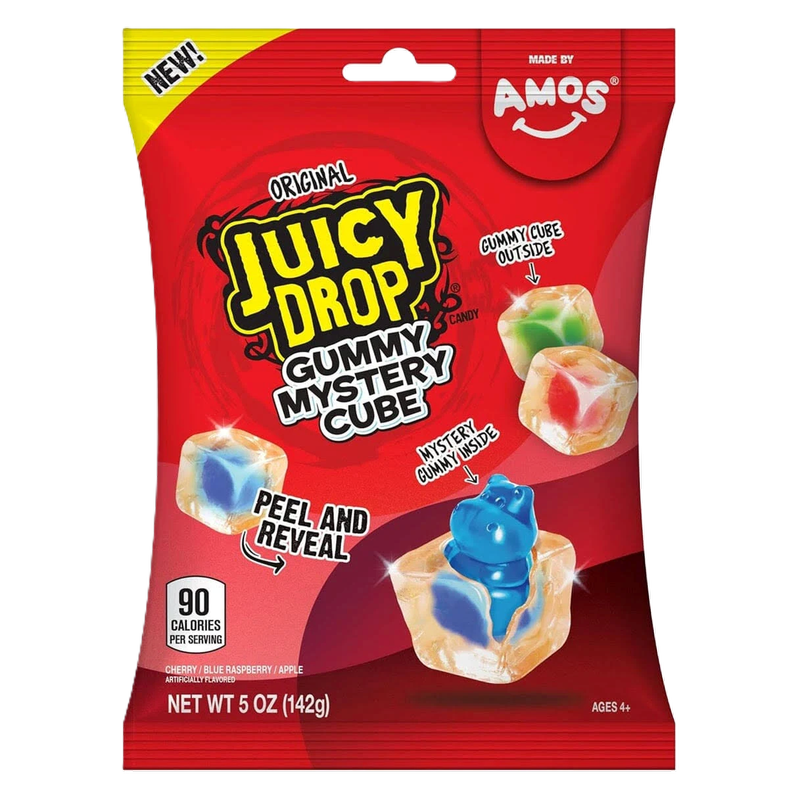 Juicy Drop Original Gummy Mystery Cube, 5oz
