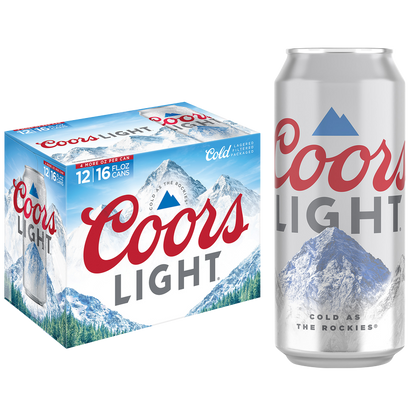 Coors Light 12pk 16oz Can 4.2% ABV