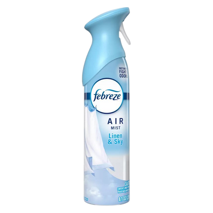 Febreze Air Mist, Air Freshener Spray, Odor Fighting Room Spray, Linen & Sky, 8.1oz, 1ct