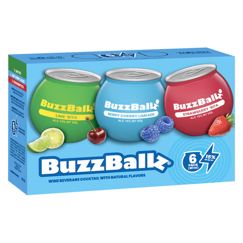 BuzzBallz Variety Pack 6pk 187ml
