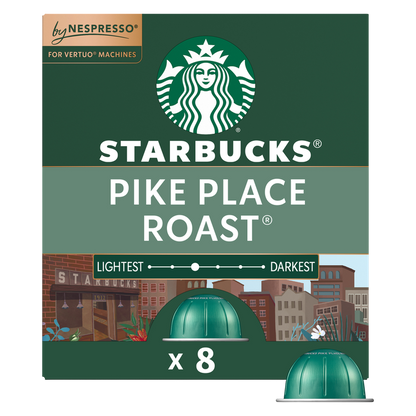 Nespresso Starbucks Vertuo Pike Place Roast 8ct  7.77oz Capsules