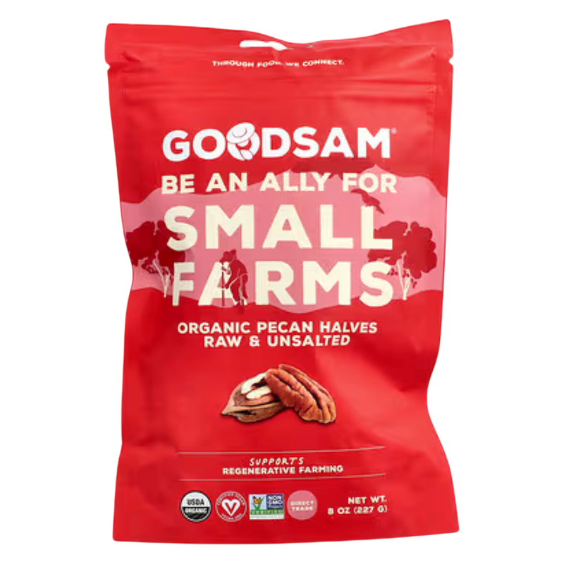 Goodsam Organic Raw & Unsalted Pecan Halves, 8 oz