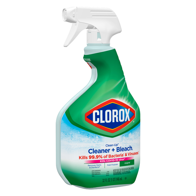Clorox Original Clean-Up All Purpose Cleaner with Bleach Spray Bottle, 32oz