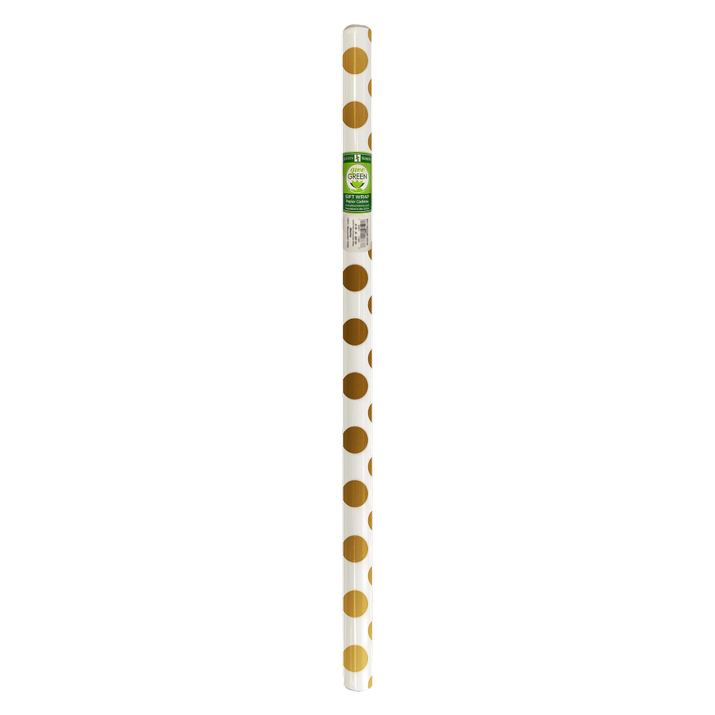 Gold & Silver Dot Jumbo Roll Wrap