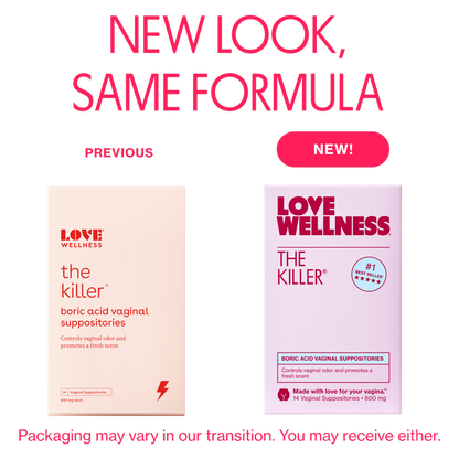 Love Wellness The Killer Boric Acid Vaginal Suppositories 14ct