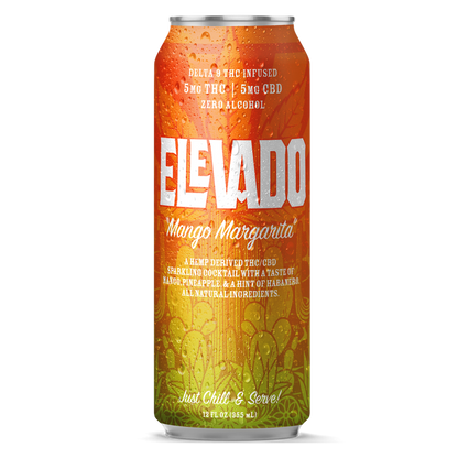 Elevado THC 5mg Mango Margarita Cocktail 4pk 12oz Can