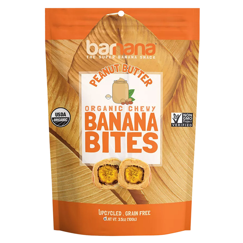 Barnana Peanut Butter Organic Chewy Banana Bites 3.5oz