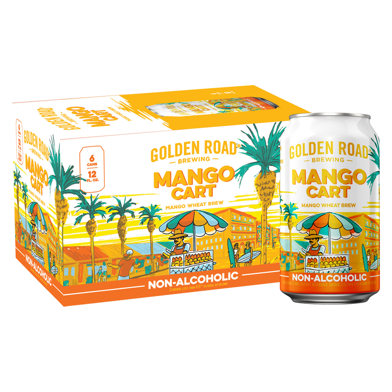 Golden Road Brewing Mango Cart Non-Alcoholic 6pk 12oz Can