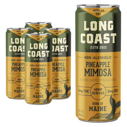 Long Coast THC 5mg Pineapple Mimosa Cocktail 4pk 12oz Can