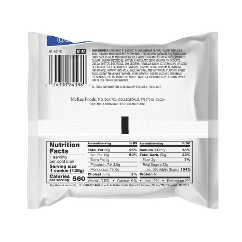Little Debbie Chocolate Chip Crème Pie- Double Decker, 4oz
