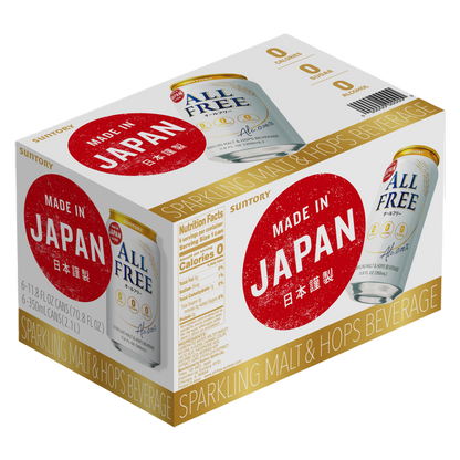 Suntory All Free Non-Alcoholic Beer 6pk 12oz Can