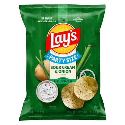 Lay's Sour Cream & Onion Potato Chips 12.5oz