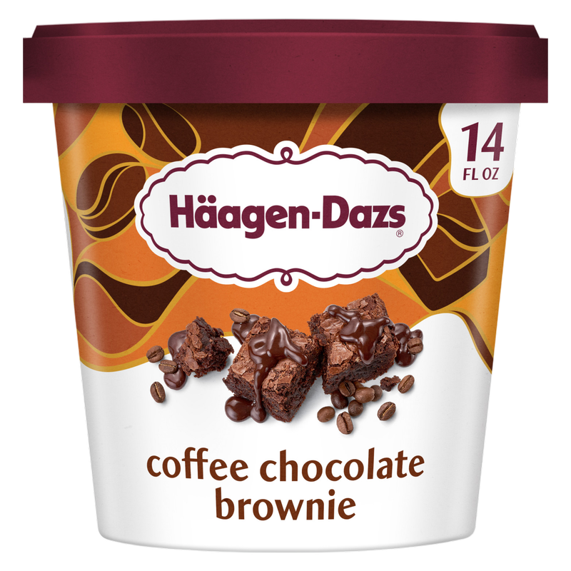 Haagen-Dazs Coffee Chocolate Brownie Ice Cream, 14oz.