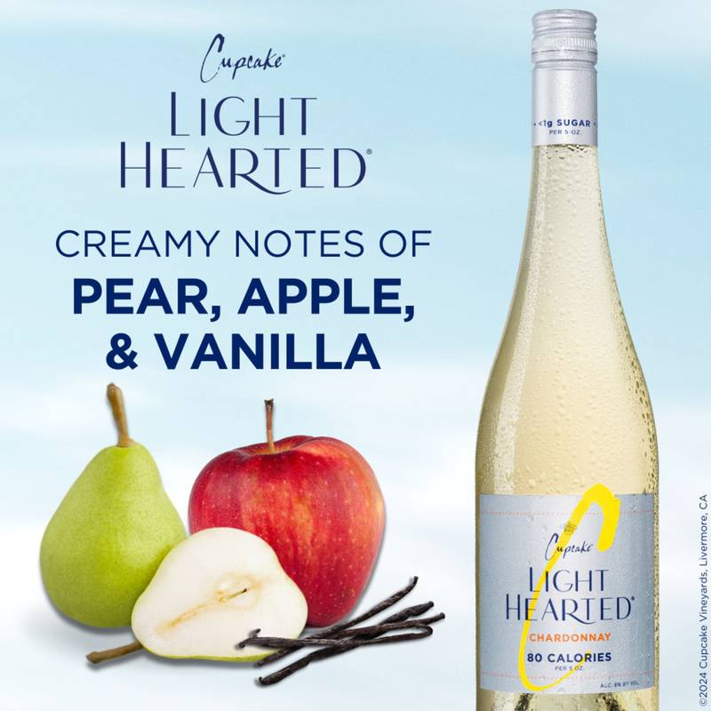 Cupcake® Vineyards Chardonnay, White Wine, California 2019, 1 ct, 750ml Bottle