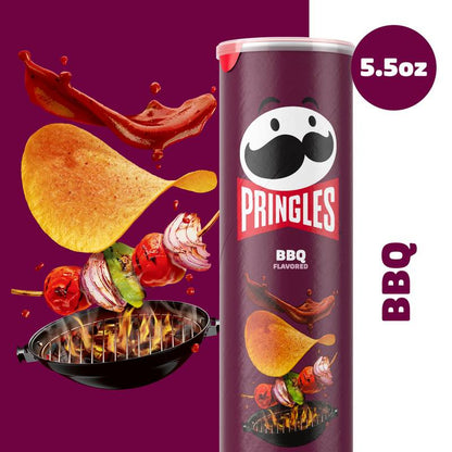 Pringles BBQ Potato Crisps Chips, 5.5oz