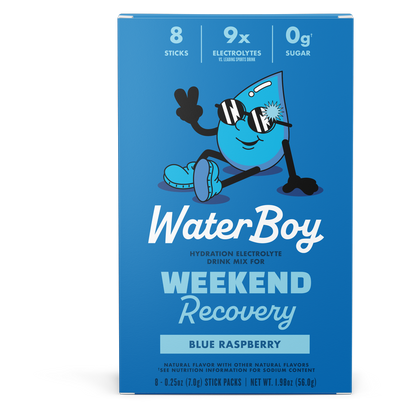 Waterboy Weekend Recovery, Blue Raspberry, 8ct
